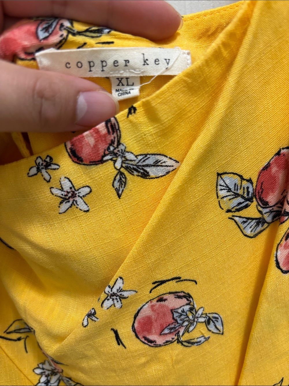 💐 Sunny Floral Tiered Sundress in Mustard Yellow - Picture 5 of 5